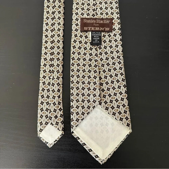 Stanley Blacker Silk Tie - Picture 3 of 5